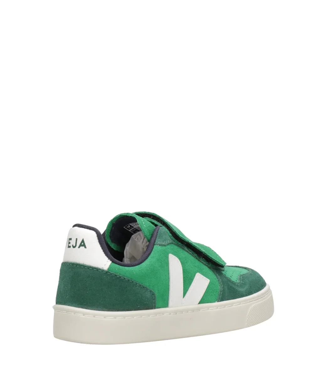 Veja Kids | Sneakers Small V-10 Smeraldo e Bianco - immagine 4