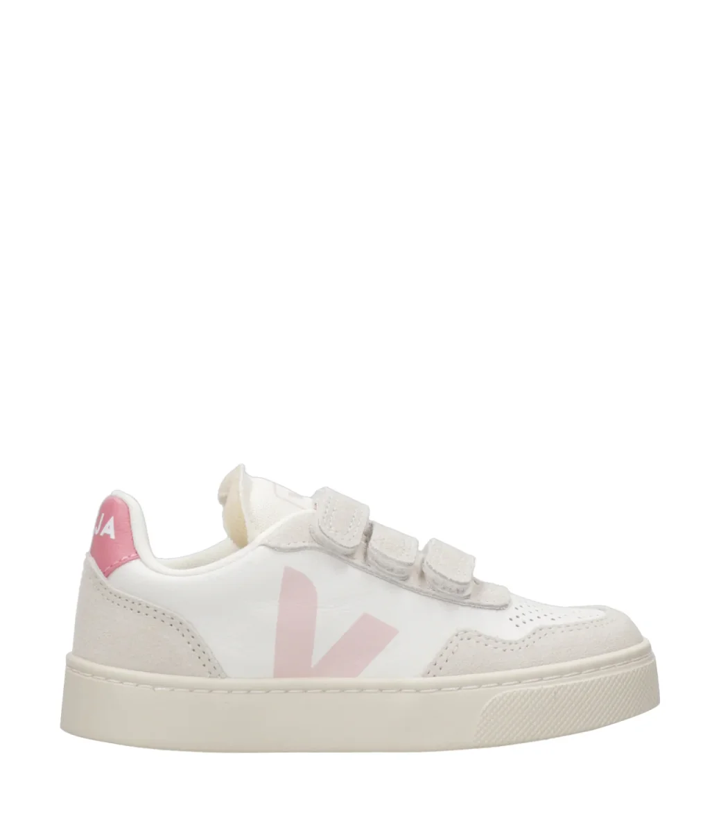 Veja Kids | Sneakers Small V-90 Bianco e Rosa