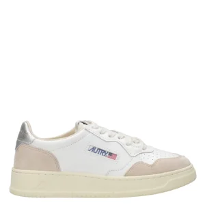 Autry | Sneakers Medalist Low Bianco e Argento