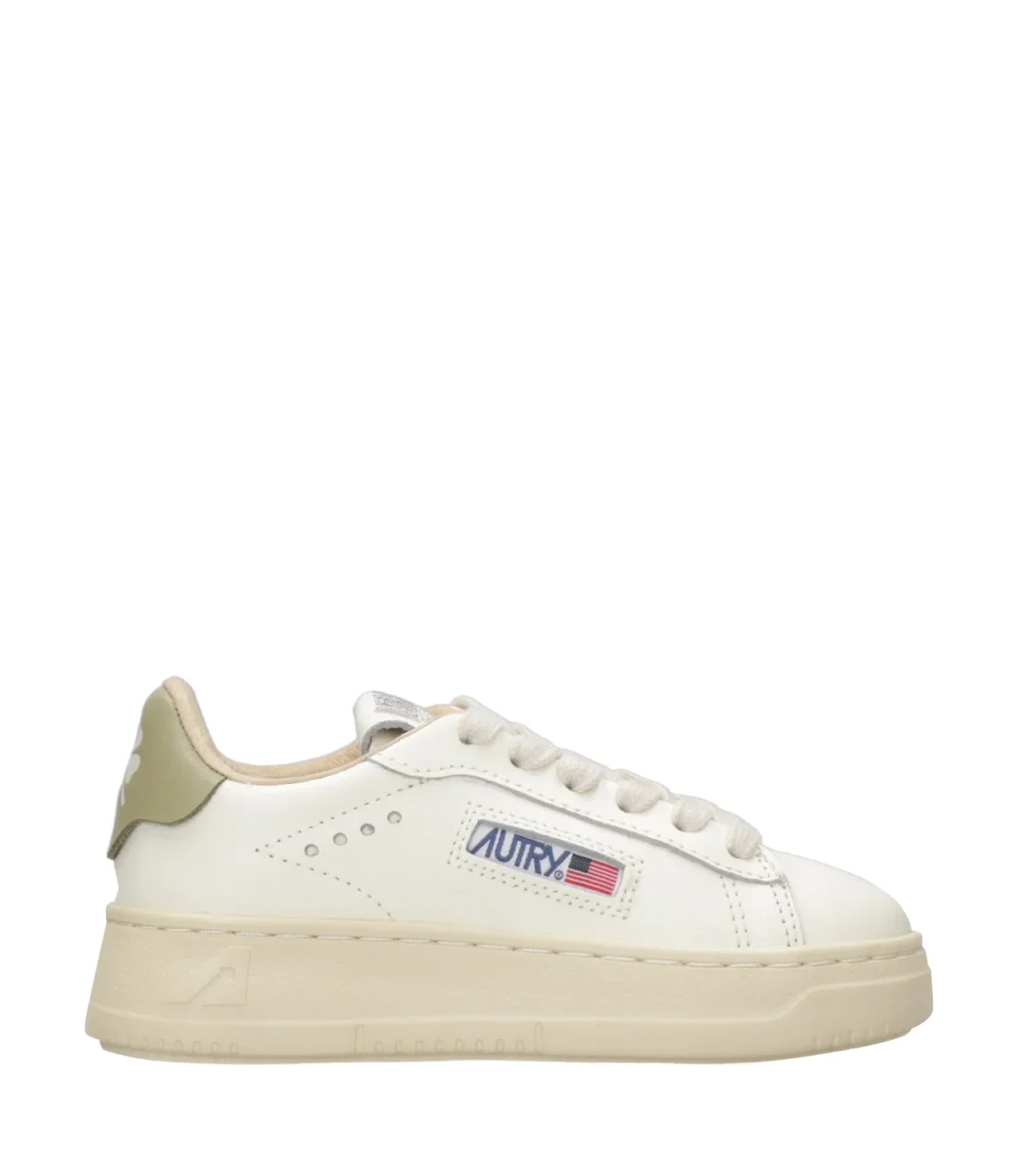Autry Kids | Sneakers Dallas Kid Low Bianco e Salvia - immagine 2