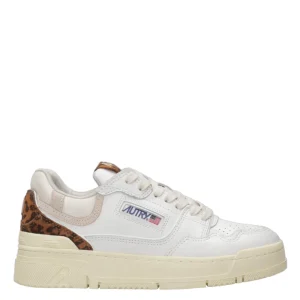 Autry | Sneakers CLC Low Woman Bianca e Leopardo