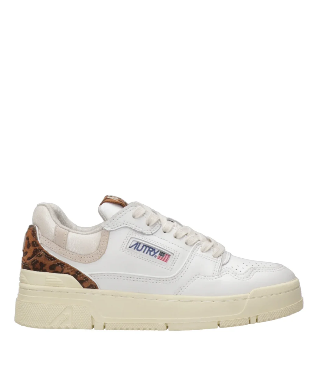 Autry | Sneakers CLC Low Woman Bianca e Leopardo