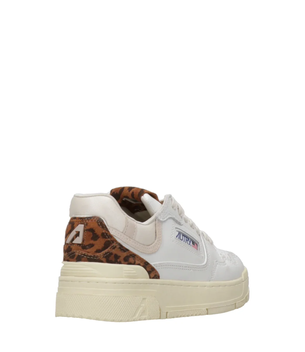 Autry | Sneakers CLC Low Woman Bianca e Leopardo - immagine 4