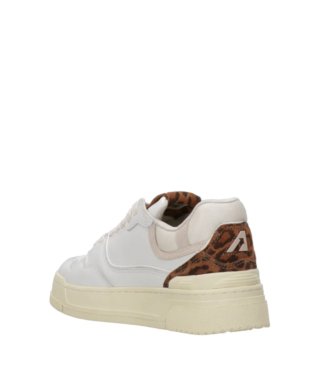 Autry | Sneakers CLC Low Woman Bianca e Leopardo - immagine 5