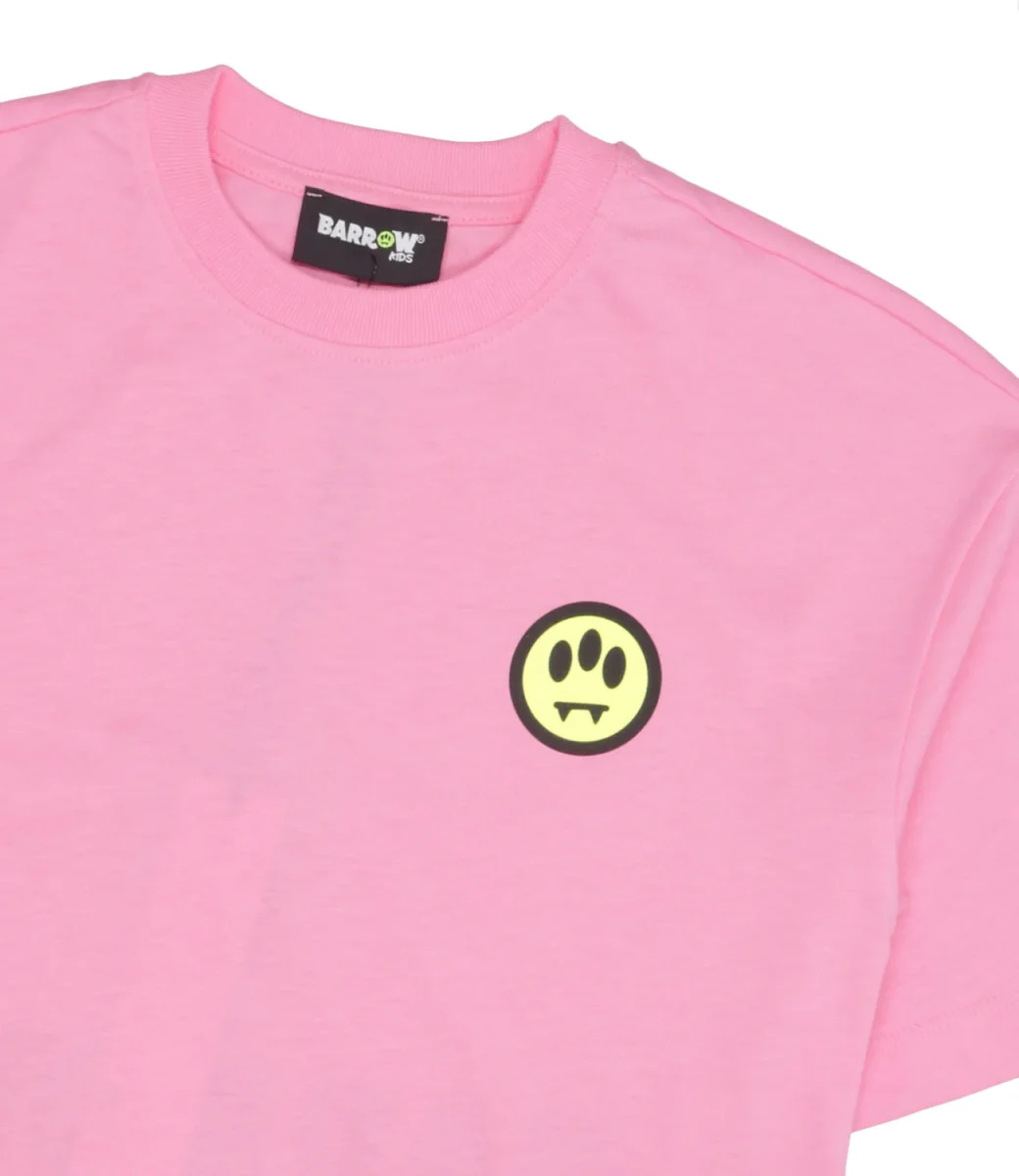 Barrow Kids | Set T-Shirt e Shorts Rosa e Nero - immagine 4