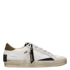 Crime | Sneakers SK8 Deluxe Bianco e Verde militare