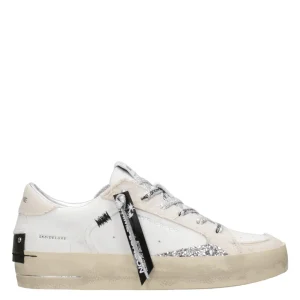 Crime | Sneakers SK8 Deluxe Bianco Sabbia e Argento