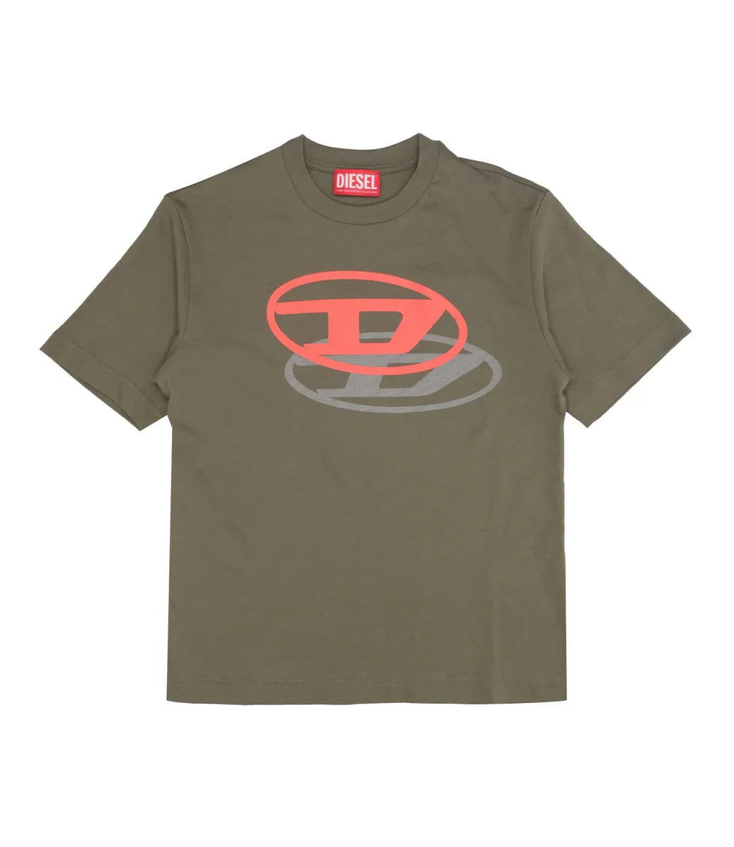 Diesel Kids | T-Shirt Tvale Over Verde Militare - immagine 2