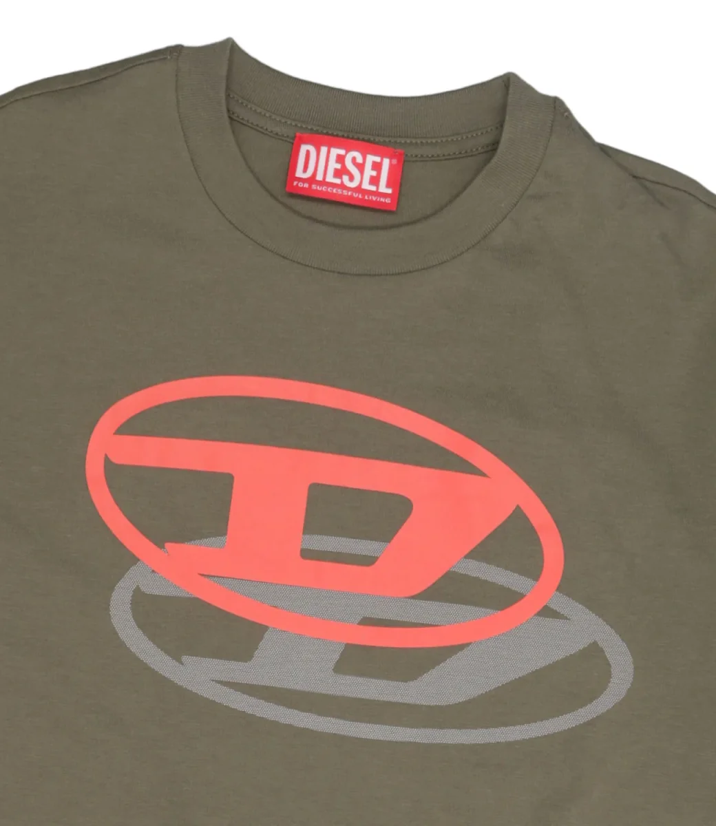 Diesel Kids | T-Shirt Tvale Over Verde Militare - immagine 4