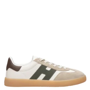 Hogan | Sneakers Cool Allacciato Bianco Verde e Marrone
