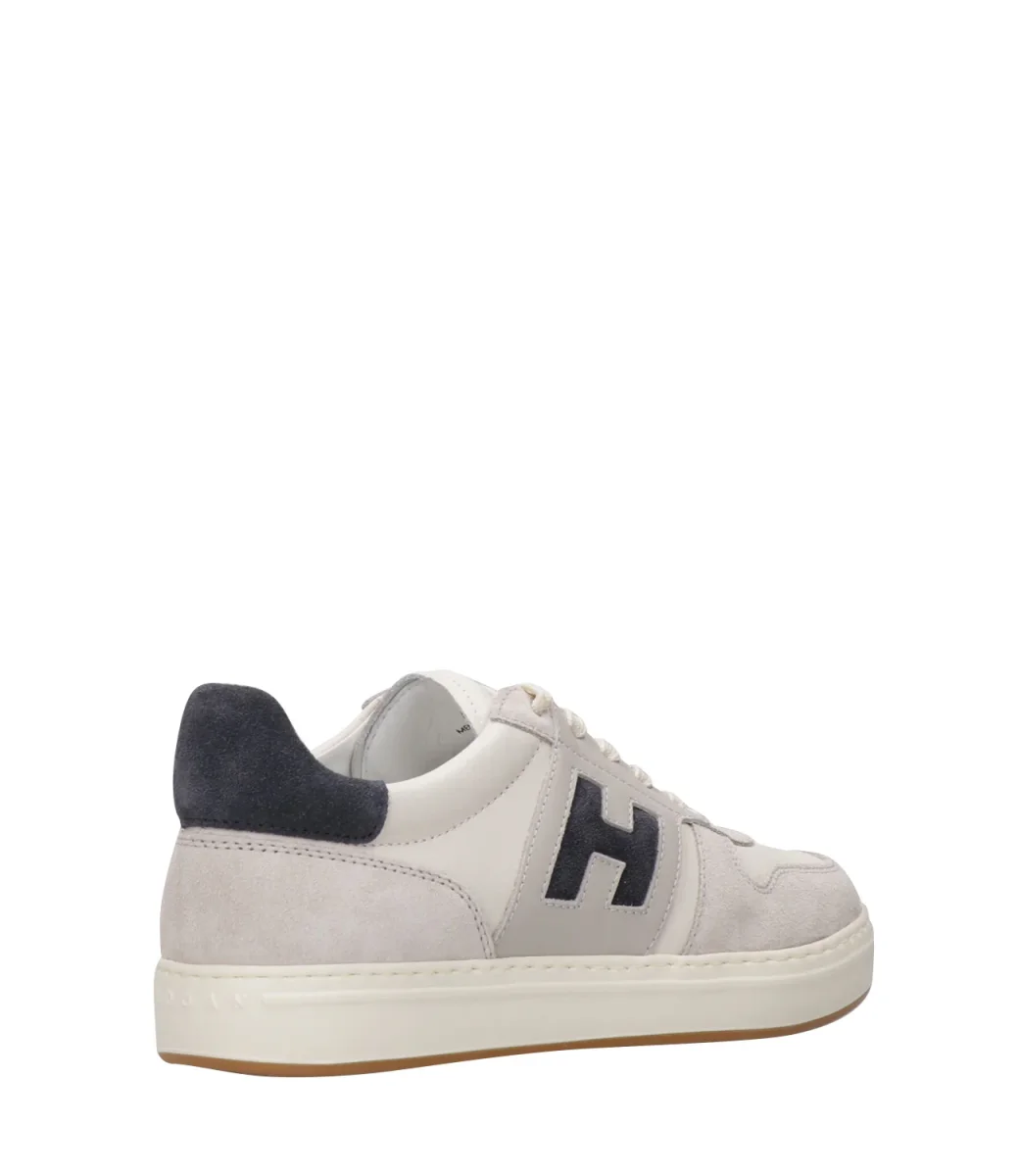 Hogan | Sneakers H668 Allacciato H Avorio e Blu - immagine 4