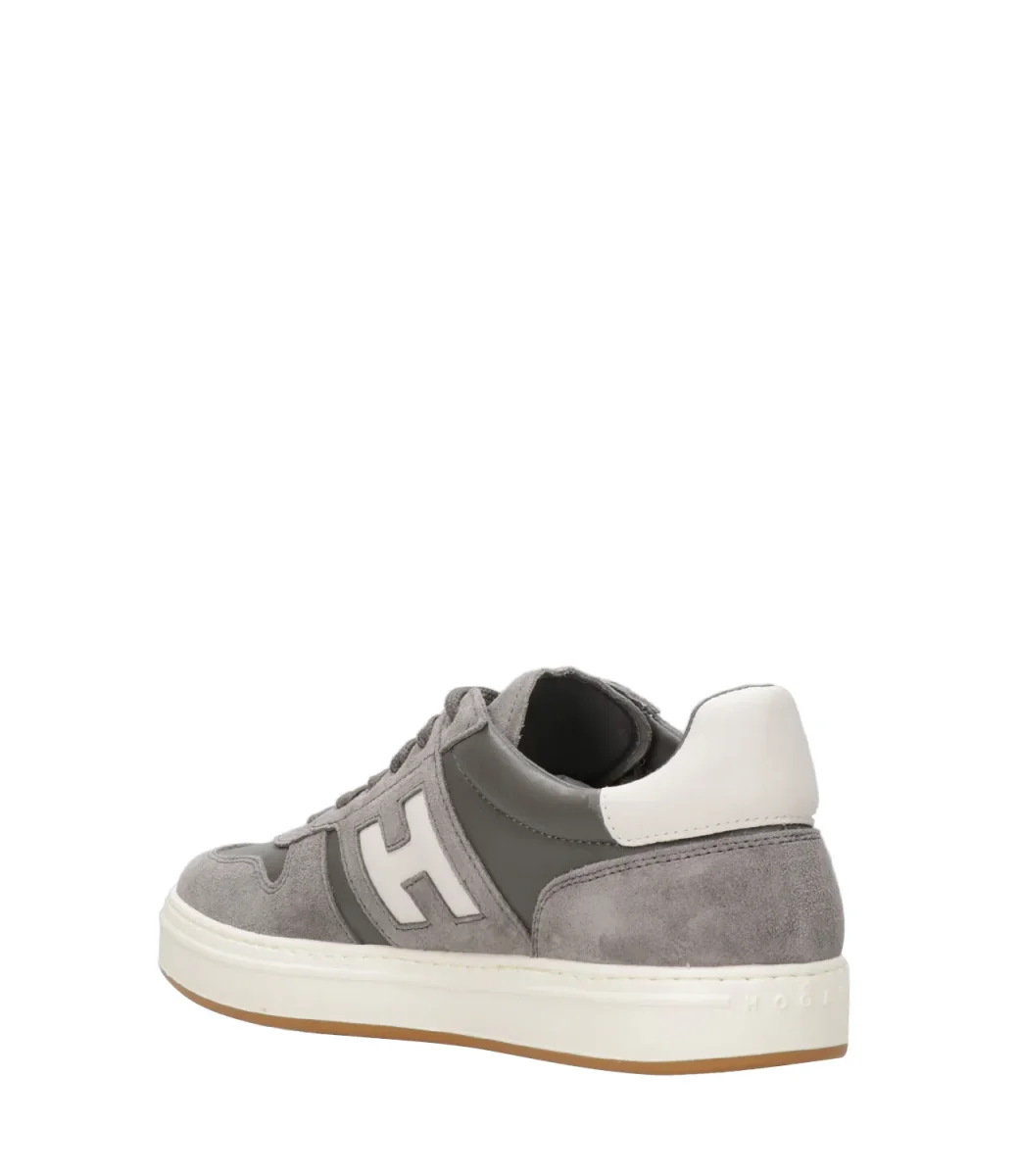 Hogan | Sneakers H668 Allacciato H Grigio e Bianco - immagine 5