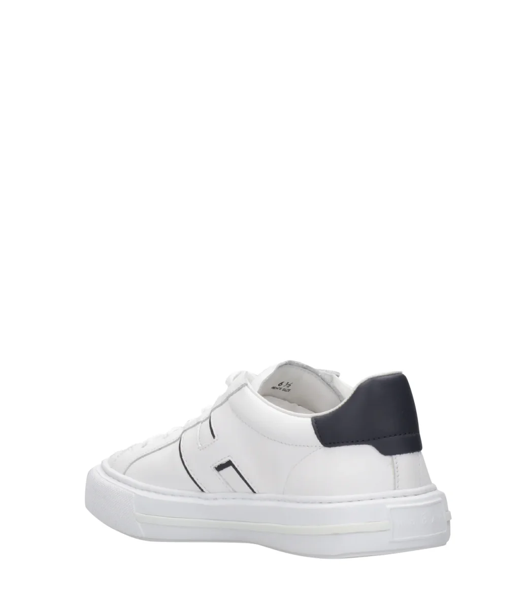 Hogan | Sneakers H691 Allacciato H Bianco e Blu notte - immagine 5