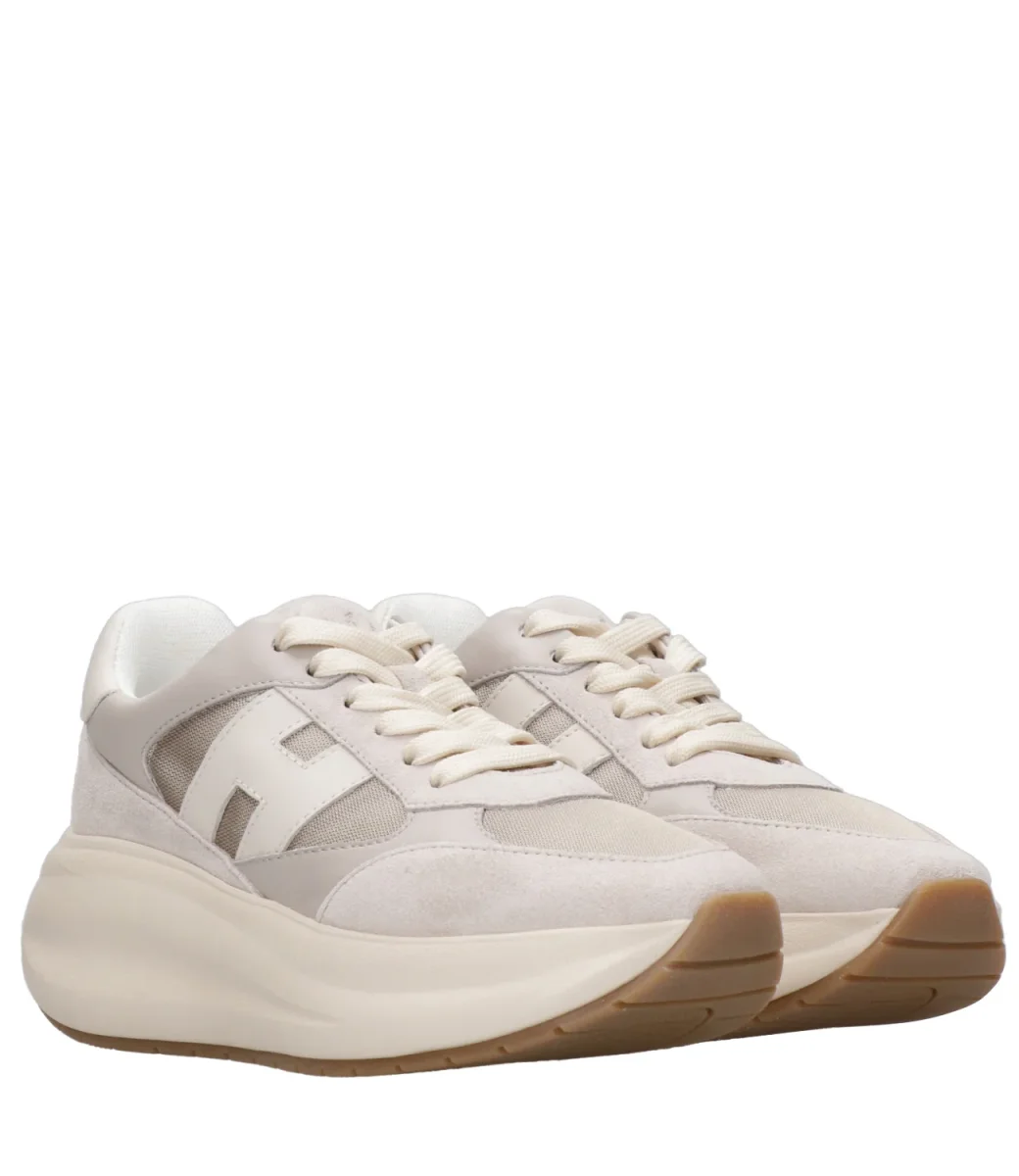 Hogan | Sneakers H696 Allacciato H Grigio - immagine 3