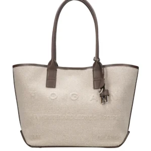 Hogan | Borsa a Spalla Address Shopping Piccola Sabbia e Moro