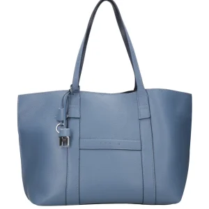 Hogan | Borsa a Spalla Script Shopping Media Polvere e Blu