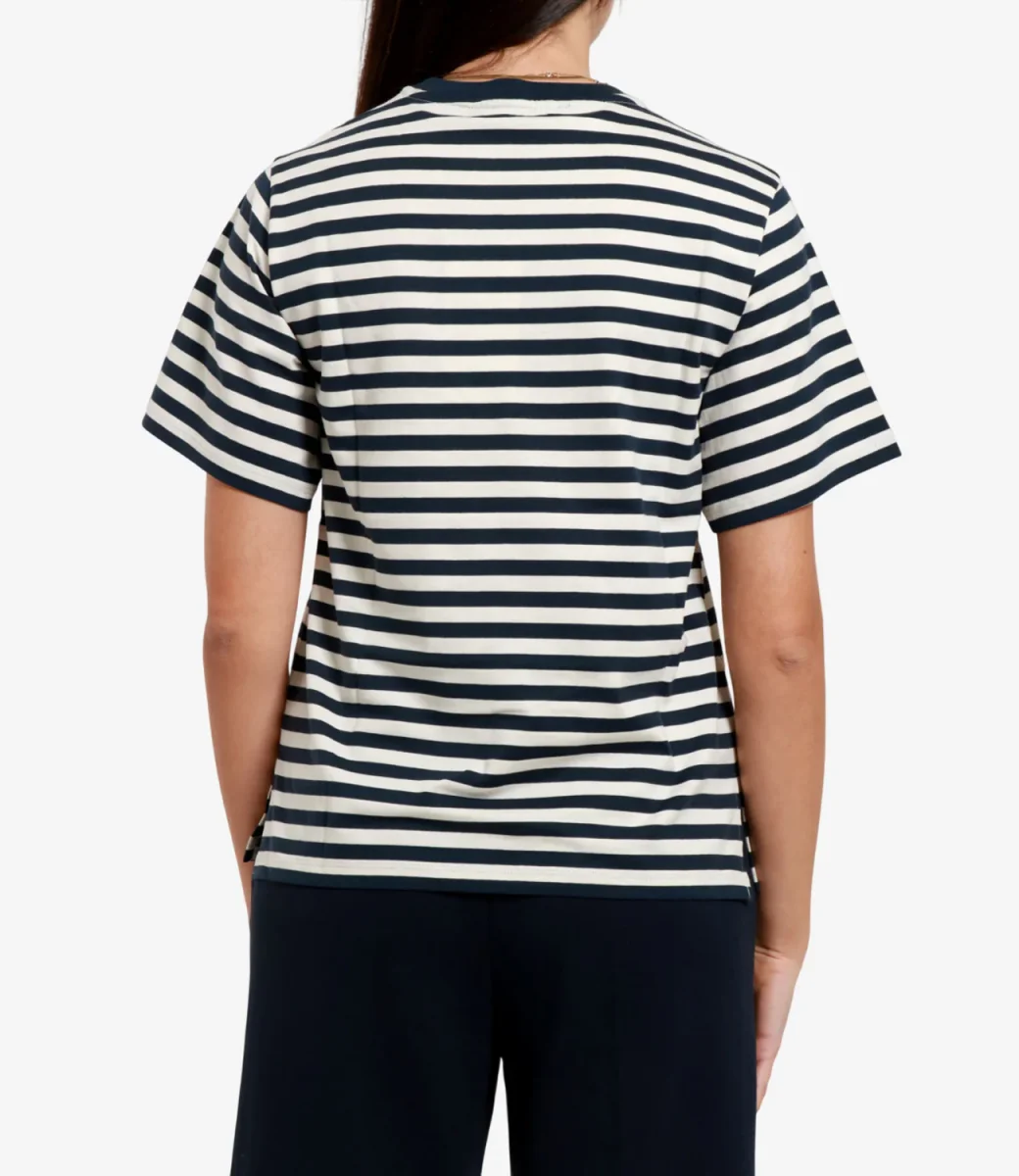Max Mara Weekend | T-Shirt Wkdvenaco Ecru e Blu - immagine 4