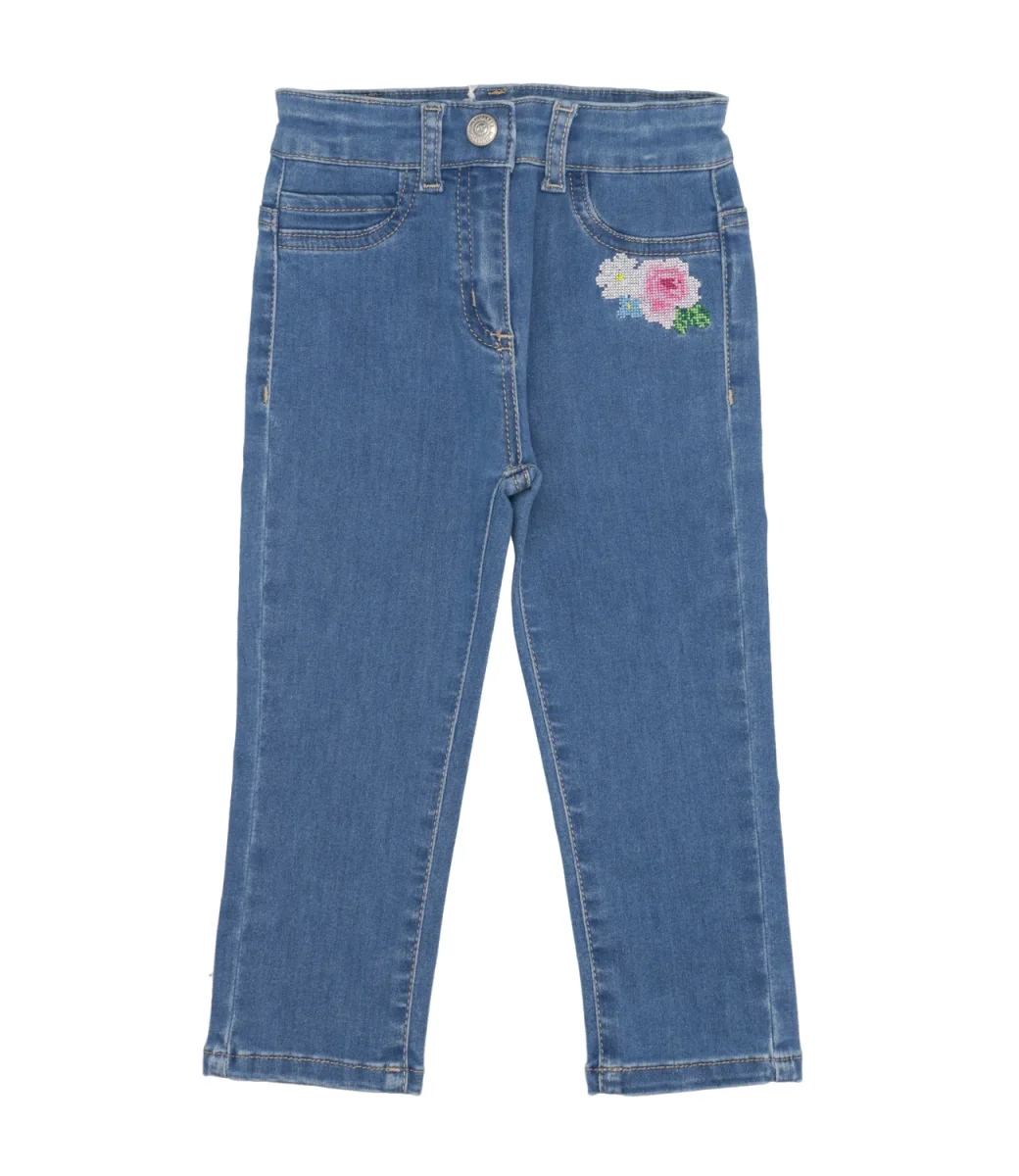 Monnalisa | Felpa Bianco Rosa e Celeste - immagine 2