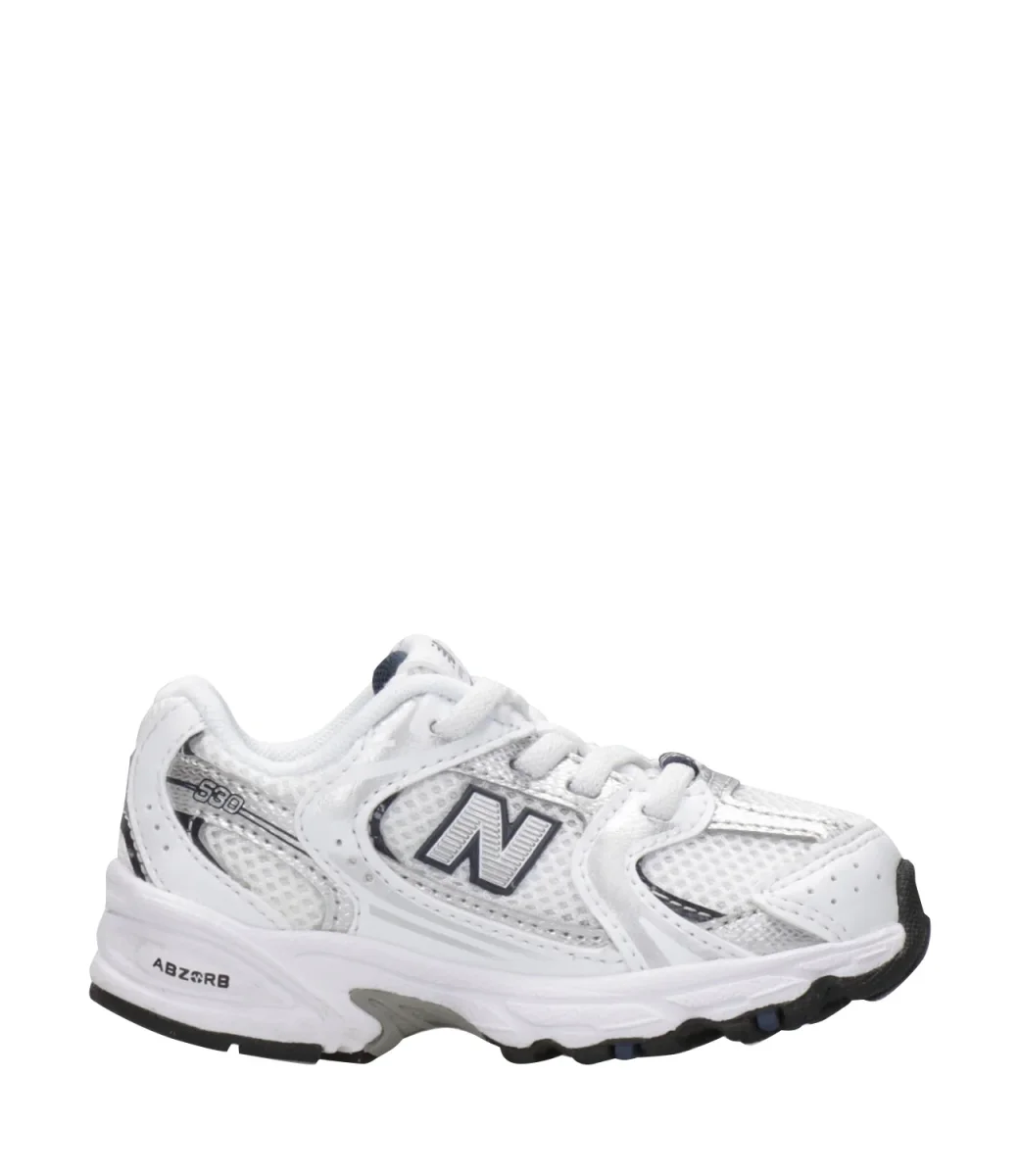 New Balance Kids | Sneakers 530 Bungee Bianco Argento e Blu - immagine 2