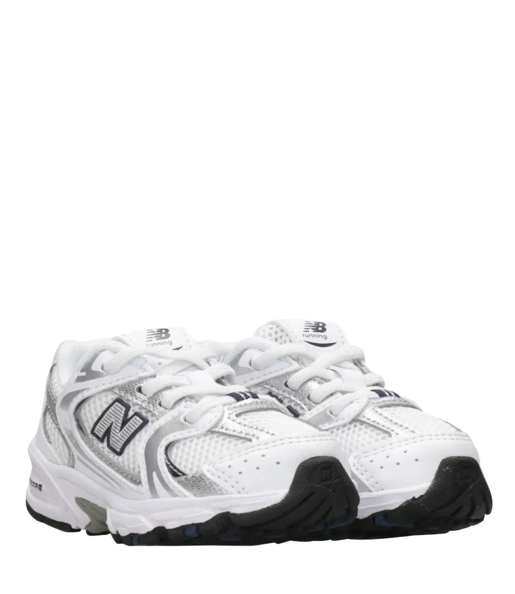 New Balance Kids | Sneakers 530 Bungee Bianco Argento e Blu - immagine 3