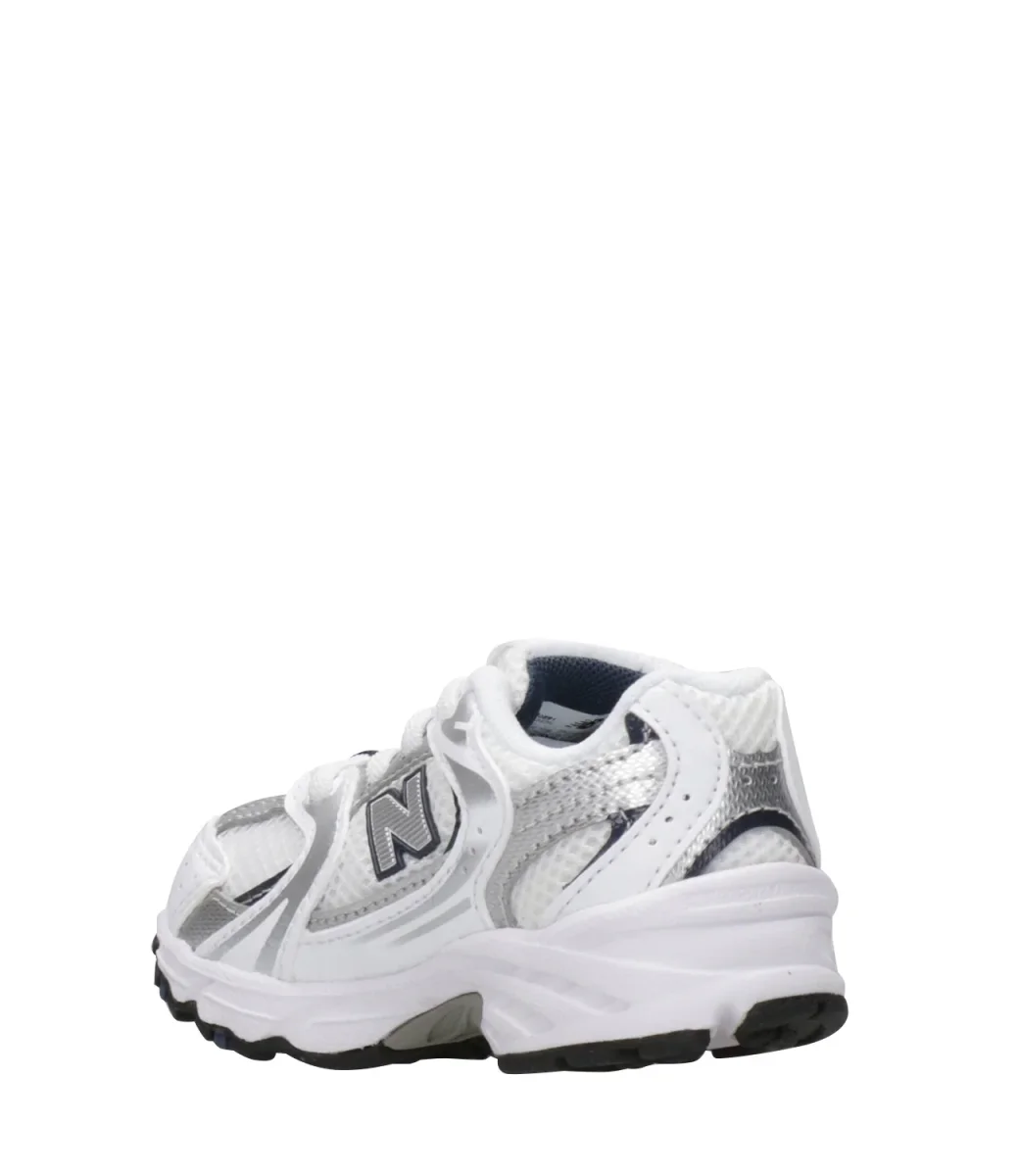 New Balance Kids | Sneakers 530 Bungee Bianco Argento e Blu - immagine 5
