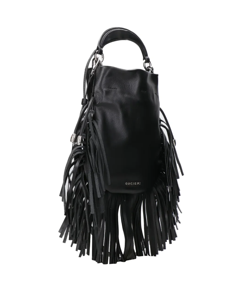 Orciani | Borsa a Mano Secchiello Juice Jungle Nero - immagine 3