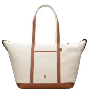 Polo Ralph Lauren | Borsa a Spalla Ecru e Cuoio