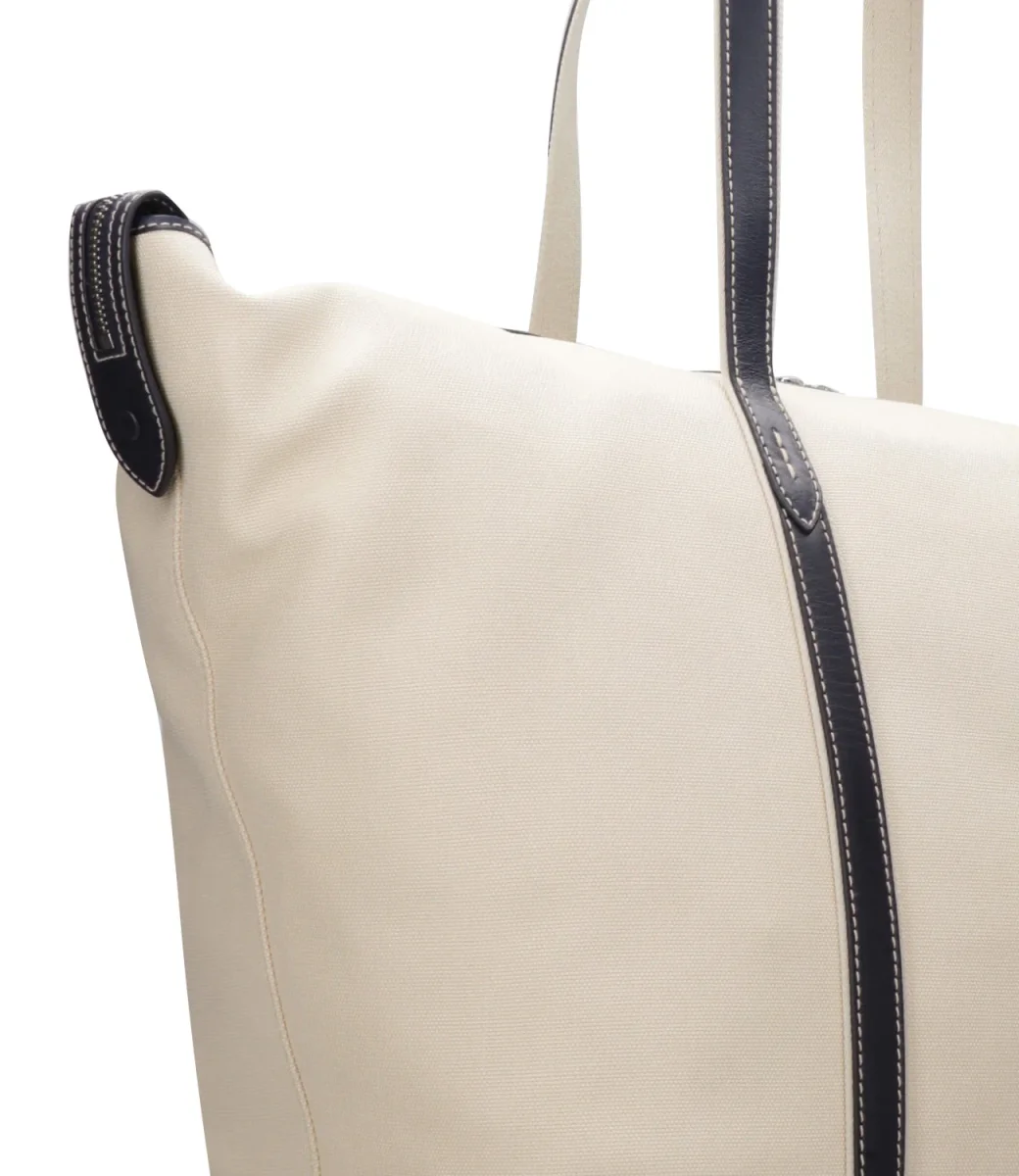 Polo Ralph Lauren | Borsa a Spalla Ecru e Blu Navy - immagine 4