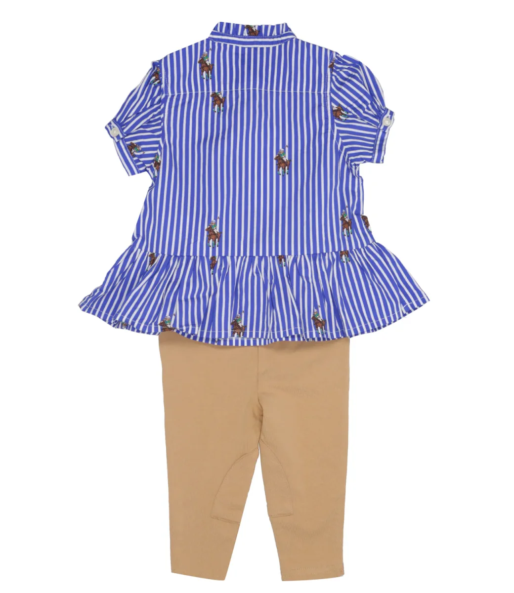Ralph Lauren Childrenswear | Set Camicia e Pantalone Royal e Corda - immagine 3