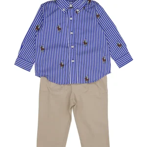 Ralph Lauren Childrenswear | Set Camicia e Pantalone Royal e Corda