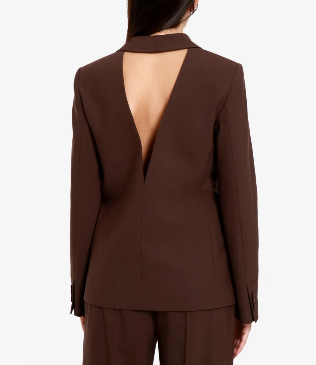 Semicouture | Giacca Cipriana Cioccolato - immagine 4
