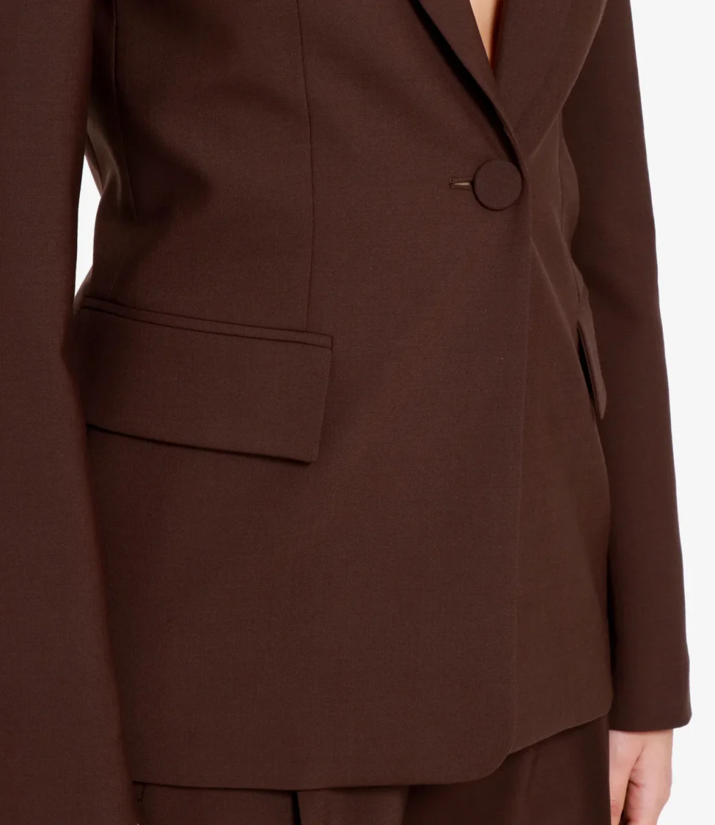 Semicouture | Giacca Cipriana Cioccolato - immagine 5