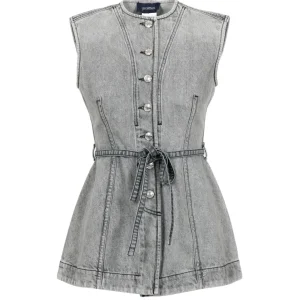 Sportmax | Gilet Spdorli Denim grigio