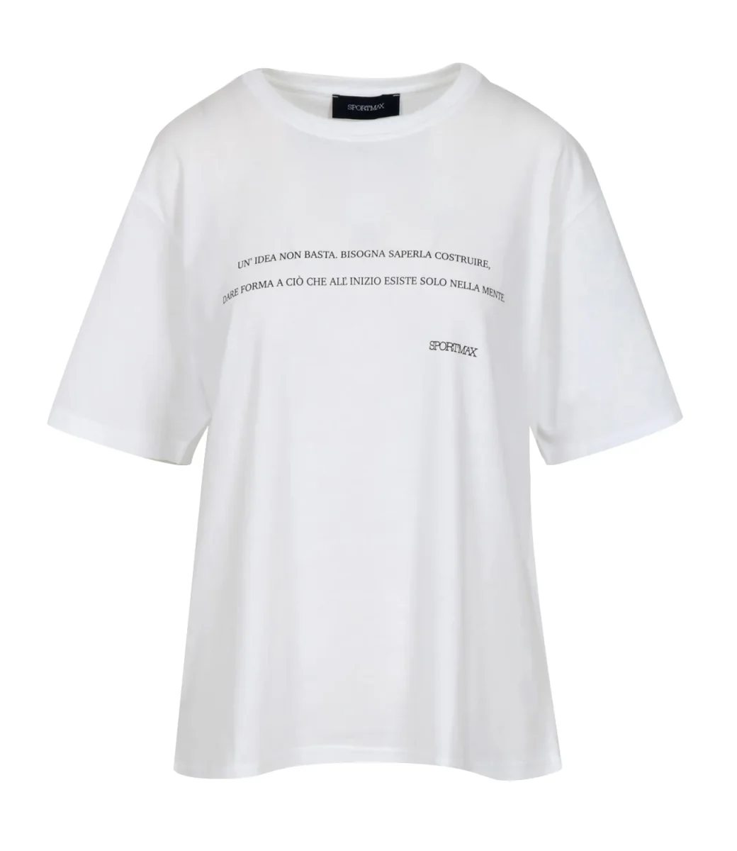 Sportmax | T-Shirt Spdquiete Bianco ottico - immagine 2