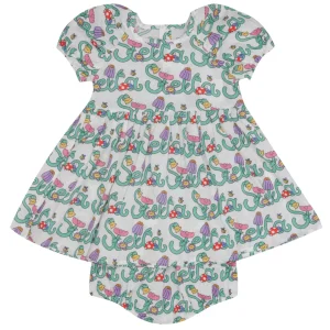 Stella McCartney Kids | Abito Avorio e Verde