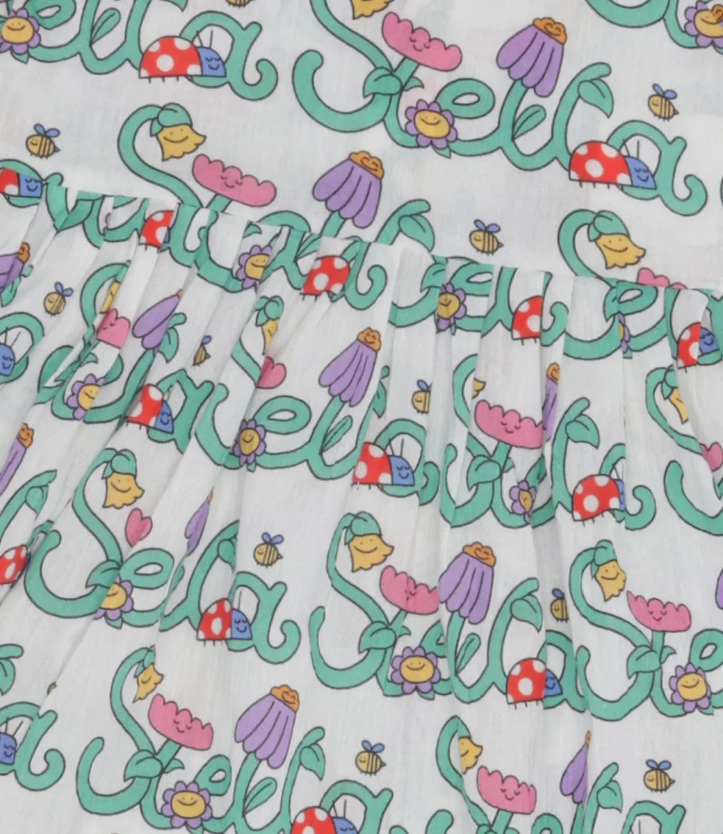 Stella McCartney Kids | Abito Avorio e Verde - immagine 4